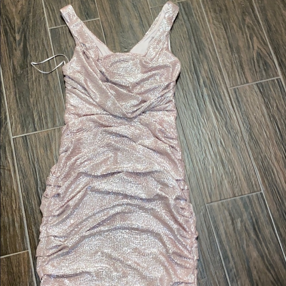 Express ruched bodycon dress